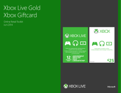 Xbox Live Gold Xbox Giftcard