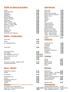 Download hier onze menukaart
