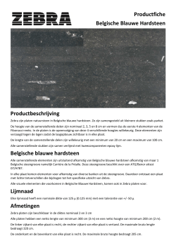 Productfiche Belgische Blauwe Hardsteen Productbeschrijving