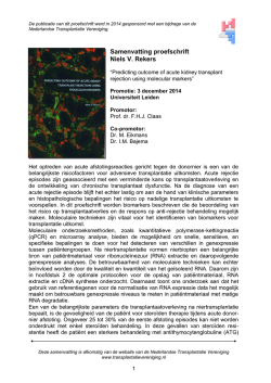 Download PDF - Nederlandse Transplantatie Vereniging