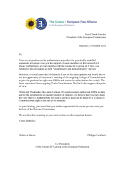 copy of the letter
