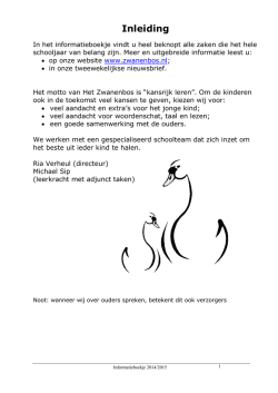Inleiding - Het Zwanenbos