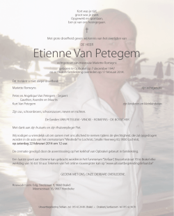 Etienne Van Petegem - Uitvaartbegeleiding Stefaan