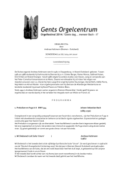 Andreas Kettmann - Gents Orgelcentrum