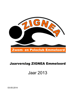 Jaarverslag ZIGNEA Emmeloord 2008