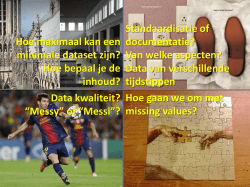 Hoe maximaal kan een minimale dataset zijn? Hoe bepaal je