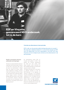 EDF en Vinçotte, geavanceerd NDO