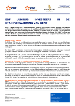 EDF LUMINUS INVESTEERT IN DE