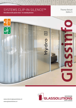 Glassinfo geluid (PDF, 2.1Mb)
