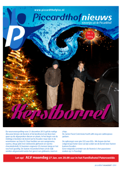 januari 2014 - Piccardthofplas