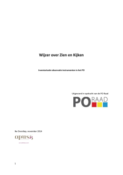 Rapportage vaardigheidsmeters - PO-raad