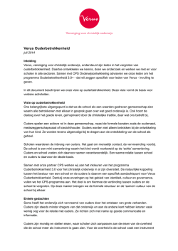 onze visie op ouderbetrokkenheid