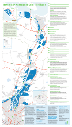 Havenkaart Kanaalzone Gent - Terneuzen