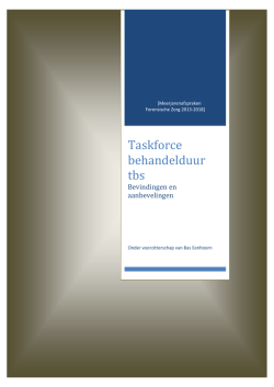 "TK Bijlage Taskforce behandelduur tbs" PDF