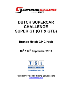 DUTCH SUPERCAR CHALLENGE SUPER GT (GT