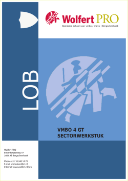 Werkboek LOB Wolfert 4 GT 2014-2015