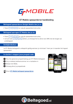 GT-Mobile opwaarderen instructies