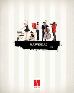 Jaarverslag 2013