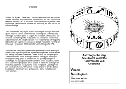 folder - Vlaams Astrologisch Genootschap