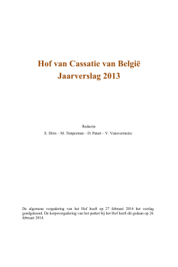 2013 - Jaarverslag Hof van Cassatie (PDF, 3.15 MB)