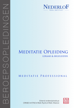 Brochure Meditatieleraar opleiding - Nederlof Reiki