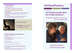 infobrochure. - Kenniscentrum Woonzorg Brussel