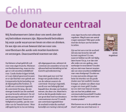 De donateur centraal