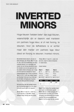 INVERTED MINORS