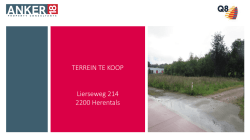 TERREIN TE KOOP Lierseweg 214 2200 Herentals