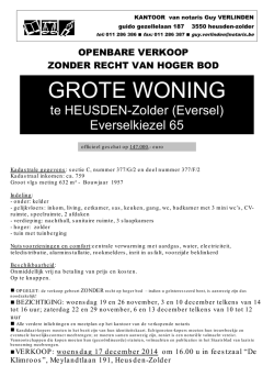 GROTE WONING - OCMW Heusden