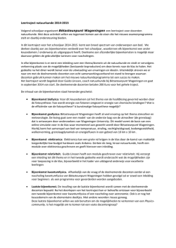 Informatieflyer Leertraject Natuurkunde 2014-2015