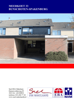 MEERKOET 33 BUNSCHOTEN-SPAKENBURG