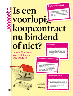 Is een voorlopig koopcontract nu bindend of niet?