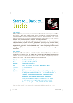 Start to en Back to Judo