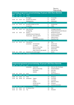 Bekijk het programma van de presentatiedag