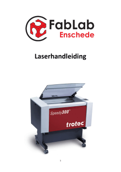 Laserhandleiding - Fablab Enschede