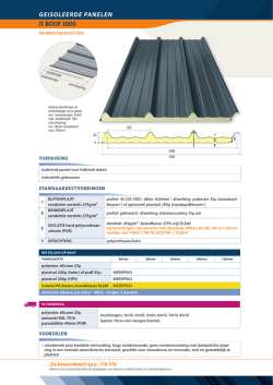 GEISOLEERDE PANELEN JI ROOF 1000
