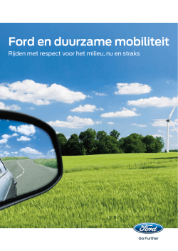 brochure Ford en duurzame mobiliteit