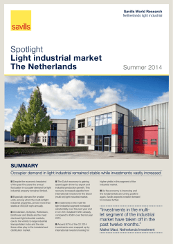 Spotlight Light industrial market The Netherlands