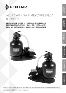 FILTER SYSTEM AZUR™ WITH SWIMMEY