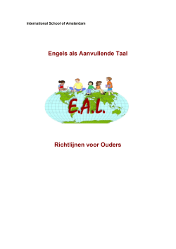 EAL Parent Booklet in Dutch