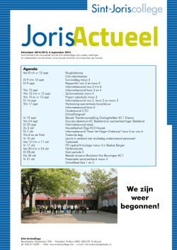 Joris Actueel 4 september 2014 - Sint