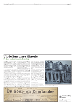 Gooi- en Eemlander - Historische Kring Bussum