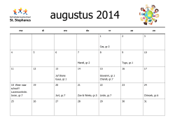 Kalendermaanden 2014-2015