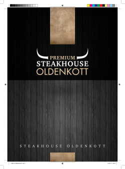 Speisekarte Steakhouse Oldenkott
