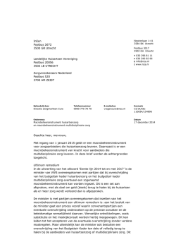 InEen Postbus 2672 3500 GR Utrecht Landelijke Huisartsen