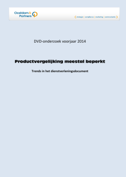 DVD-onderzoek voorjaar 2014