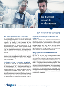 Btw nieuwsbrief juni 2014