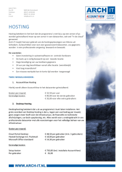 HOSTING - Arch-IT