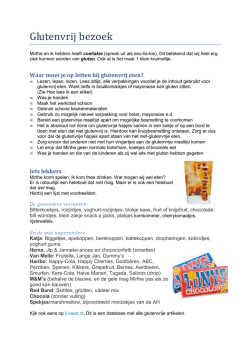 Ideeen voor glutenvrij lekkers